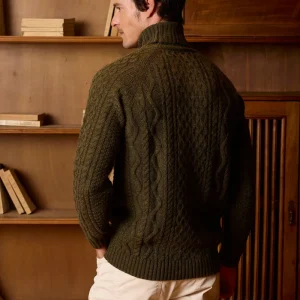 Jersey Ochos Cuello Vuelto Verde Kaki