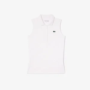 POLO SIN MANGAS LACOSTE MUJER BLANCO