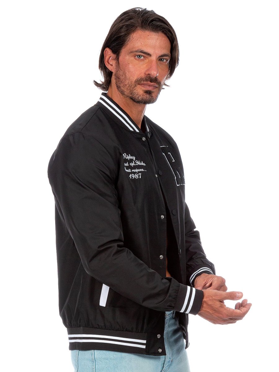 Chamarra Universitaria Para Hombre Con Bolsillos - Imagen 4